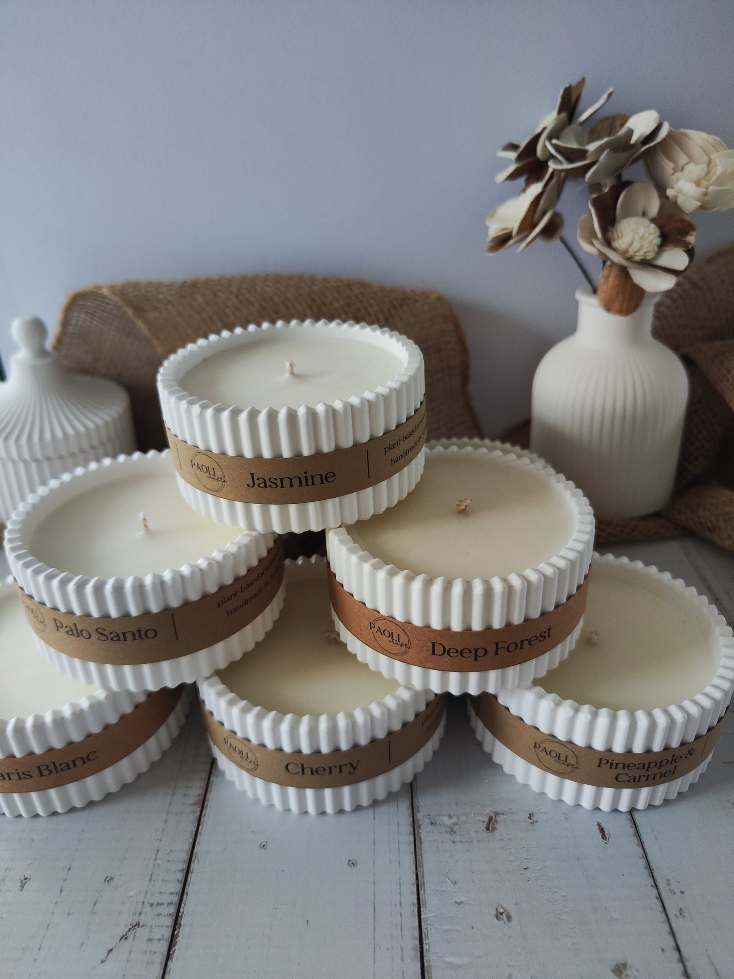 Natural scented candles